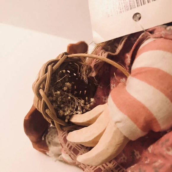 Vintage Russ Berrie Country Folks Duck Kathleen  Kelly Ceramic Bean Bag Duck - Picture 4 of 14